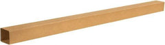 Made in USA - 4-1/2" Wide x 4-1/2" Long x 72" High Rectangle Telescoping Box - 1 Wall, Kraft (Color), 65 Lb Capacity - Americas Industrial Supply