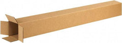 Made in USA - 4" Wide x 4" Long x 74" High Rectangle Corrugated Shipping Box - 1 Wall, Kraft (Color), 65 Lb Capacity - Americas Industrial Supply