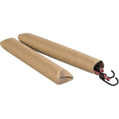 Made in USA - 2" Diam x 36" Long Round Crimped End Mailing Tubes - 1 Wall, Kraft (Color) - Americas Industrial Supply