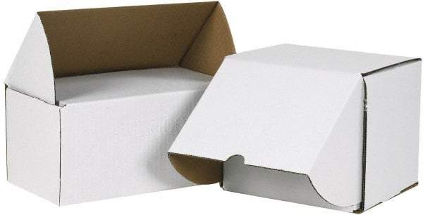 Made in USA - 6-5/8" Wide x 7-1/8" Long x 6-1/2" High Rectangle Crush Proof Mailers - 1 Wall, White - Americas Industrial Supply