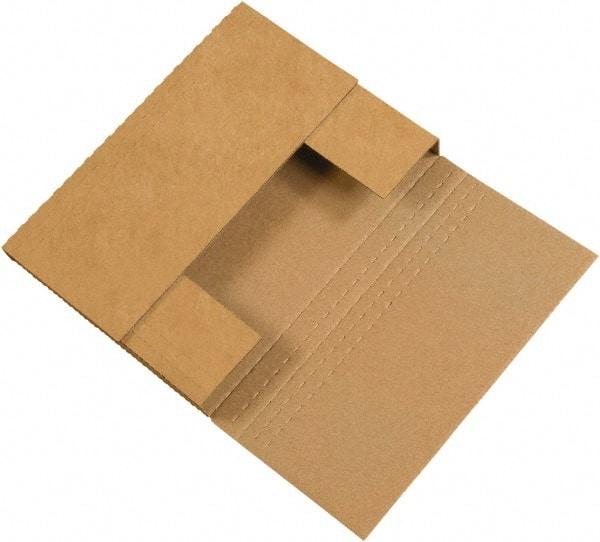 Made in USA - 6-1/2" Wide x 9-1/2" Long x 2" High Rectangle Crush Proof Mailers - 1 Wall, Kraft (Color) - Americas Industrial Supply