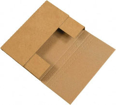 Made in USA - 9-1/8" Wide x 12-1/8" Long x 3" High Rectangle Crush Proof Mailers - 1 Wall, Kraft (Color) - Americas Industrial Supply