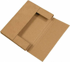 Made in USA - 9-1/8" Wide x 12-1/8" Long x 1" High Rectangle Crush Proof Mailers - 1 Wall, Kraft (Color) - Americas Industrial Supply