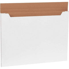 Made in USA - 22-1/2" Wide x 30" Long x 1" High Rectangle Crush Proof Mailers - 1 Wall, White - Americas Industrial Supply