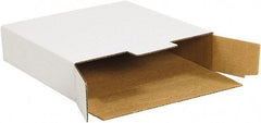 Made in USA - 9" Wide x 12-1/8" Long x 2-1/2" High Rectangle Crush Proof Mailers - 1 Wall, White - Americas Industrial Supply