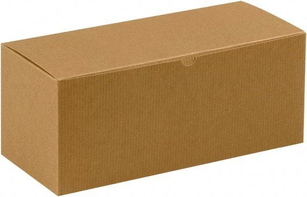 Made in USA - 6" Wide x 14" Long x 6" High Rectangle Chipboard Box - 1 Wall, Kraft (Color) - Americas Industrial Supply