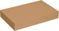 Made in USA - 14" Wide x 24" Long x 4" High Rectangle Chipboard Box - 1 Wall, Kraft (Color) - Americas Industrial Supply