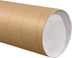 Made in USA - 8" Diam x 48" Long Round Jumbo Mailing Tubes - 1 Wall, Kraft (Color) - Americas Industrial Supply