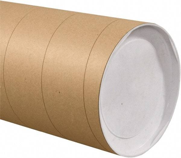 Made in USA - 10" Diam x 36" Long Round Jumbo Mailing Tubes - 1 Wall, Kraft (Color) - Americas Industrial Supply