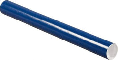 Made in USA - 2" Diam x 20" Long Round Colored Mailing Tubes - 1 Wall, Blue - Americas Industrial Supply