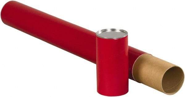 Made in USA - 3" Diam x 42" Long Round Telescoping Mailing Tubes - 2 Walls, Red - Americas Industrial Supply