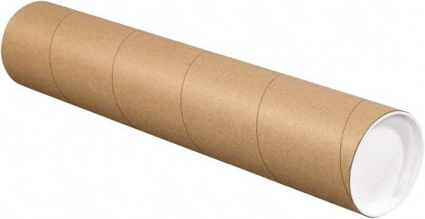 Made in USA - 4" Diam x 18" Long Round Kraft Mailing Tubes - 1 Wall, Kraft (Color) - Americas Industrial Supply