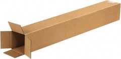 Made in USA - 4" Wide x 4" Long x 30" High Rectangle Corrugated Shipping Box - 1 Wall, Kraft (Color), 65 Lb Capacity - Americas Industrial Supply