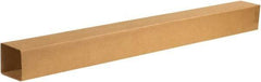 Made in USA - 6" Wide x 6" Long x 72" High Rectangle Telescoping Box - 1 Wall, Kraft (Color), 65 Lb Capacity - Americas Industrial Supply