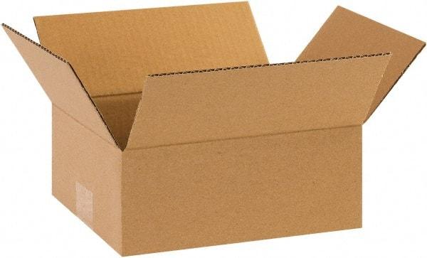 Made in USA - 6" Wide x 8" Long x 2" High Rectangle Corrugated Shipping Box - 1 Wall, Kraft (Color), 65 Lb Capacity - Americas Industrial Supply