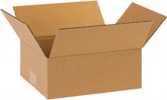 Made in USA - 9" Wide x 10" Long x 4" High Rectangle Corrugated Shipping Box - 1 Wall, Kraft (Color), 65 Lb Capacity - Americas Industrial Supply