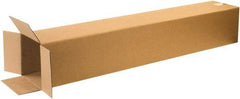 Made in USA - 8" Wide x 8" Long x 50" High Rectangle Corrugated Shipping Box - 1 Wall, Kraft (Color), 65 Lb Capacity - Americas Industrial Supply