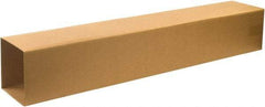 Made in USA - 8-3/4" Wide x 8-3/4" Long x 48" High Rectangle Telescoping Box - 2 Walls, Kraft (Color), 100 Lb Capacity - Americas Industrial Supply
