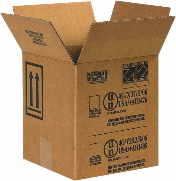 Made in USA - 8-1/2" Wide x 8-1/2" Long x 9-5/16" High Rectangle Corrugated Shipping Box - 1 Wall, Kraft (Color), 95 Lb Capacity - Americas Industrial Supply