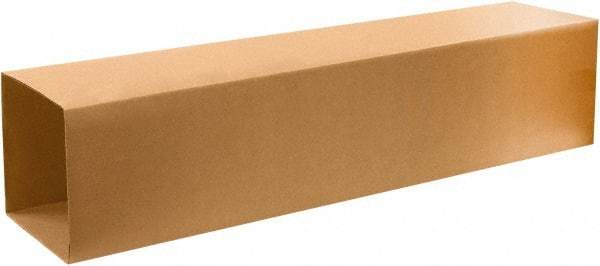 Made in USA - 6" Wide x 10" Long x 57" High Rectangle Telescoping Box - 1 Wall, Kraft (Color), 65 Lb Capacity - Americas Industrial Supply