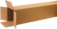 Made in USA - 10" Wide x 10" Long x 72" High Rectangle Corrugated Shipping Box - 1 Wall, Kraft (Color), 65 Lb Capacity - Americas Industrial Supply