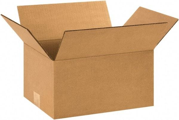 Made in USA - 9" Wide x 11" Long x 6" High Rectangle Corrugated Shipping Box - 1 Wall, Kraft (Color), 65 Lb Capacity - Americas Industrial Supply