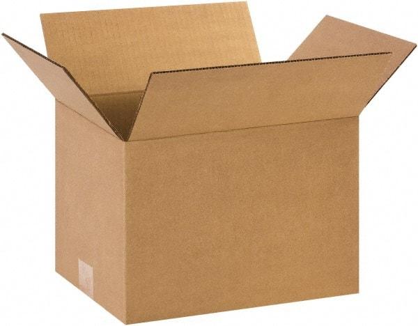 Made in USA - 9" Wide x 12" Long x 8" High Rectangle Corrugated Shipping Box - 1 Wall, Kraft (Color), 65 Lb Capacity - Americas Industrial Supply