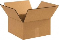 Made in USA - 12" Wide x 12" Long x 6" High Rectangle Heavy Duty Corrugated Box - 2 Walls, Kraft (Color), 100 Lb Capacity - Americas Industrial Supply