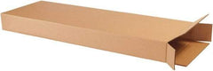 Made in USA - 4" Wide x 14" Long x 42" High Rectangle Corrugated Shipping Box - 1 Wall, Kraft (Color), 65 Lb Capacity - Americas Industrial Supply