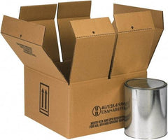 Made in USA - 14-1/4" Wide x 14-1/4" Long x 7-5/8" High Rectangle Corrugated Shipping Box - 2 Walls, Kraft (Color), 120 Lb Capacity - Americas Industrial Supply