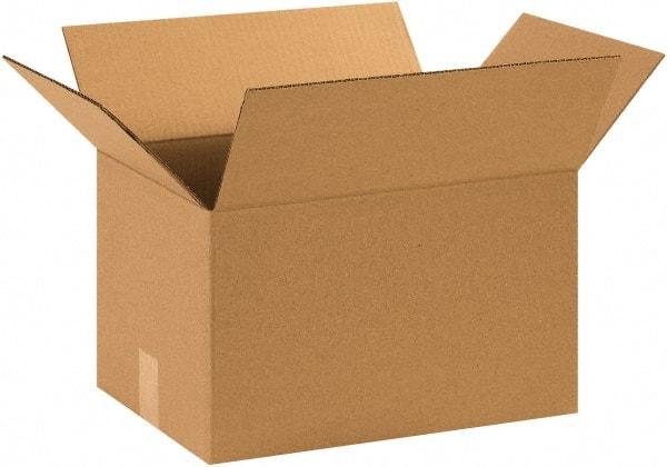 Made in USA - 11" Wide x 15" Long x 9" High Rectangle Corrugated Shipping Box - 1 Wall, Kraft (Color), 65 Lb Capacity - Americas Industrial Supply