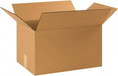 Made in USA - 12" Wide x 16" Long x 10" High Rectangle Heavy Duty Corrugated Box - 1 Wall, Kraft (Color), 95 Lb Capacity - Americas Industrial Supply