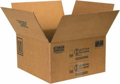 Made in USA - 17" Wide x 17" Long x 9-5/16" High Rectangle Corrugated Shipping Box - 1 Wall, Kraft (Color), 95 Lb Capacity - Americas Industrial Supply