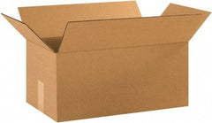 Made in USA - 10" Wide x 18" Long x 8" High Rectangle Corrugated Shipping Box - 1 Wall, Kraft (Color), 65 Lb Capacity - Americas Industrial Supply