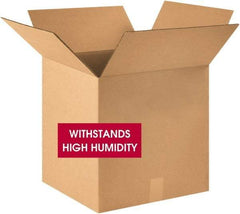 Made in USA - 18" Wide x 18" Long x 18" High Square Corrugated Shipping Box - 1 Wall, Kraft (Color), 120 Lb Capacity - Americas Industrial Supply