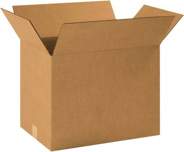 Made in USA - 12-1/2" Wide x 18-1/2" Long x 14" High Rectangle Corrugated Shipping Box - 1 Wall, Kraft (Color), 65 Lb Capacity - Americas Industrial Supply