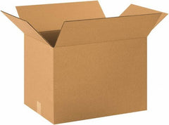 Made in USA - 13" Wide x 19" Long x 13" High Rectangle Corrugated Shipping Box - 1 Wall, Kraft (Color), 65 Lb Capacity - Americas Industrial Supply