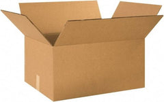 Made in USA - 18" Wide x 24" Long x 12" High Rectangle Heavy Duty Corrugated Box - 2 Walls, Kraft (Color), 100 Lb Capacity - Americas Industrial Supply