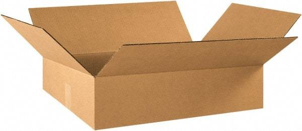 Made in USA - 15-5/8" Wide x 21-3/8" Long x 6-3/8" High Rectangle Corrugated Shipping Box - 1 Wall, Kraft (Color), 65 Lb Capacity - Americas Industrial Supply