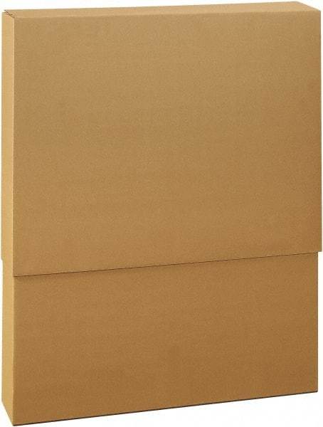 Made in USA - 8-3/4" Wide x 24-3/4" Long x 57" High Rectangle Telescoping Box - 2 Walls, Kraft (Color), 100 Lb Capacity - Americas Industrial Supply