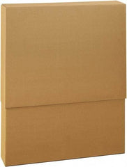 Made in USA - 6" Wide x 48" Long x 38" High Rectangle Telescoping Box - 1 Wall, Kraft (Color), 95 Lb Capacity - Americas Industrial Supply