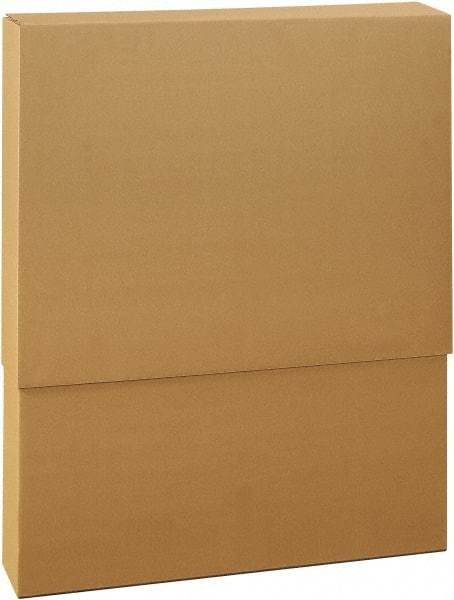 Made in USA - 6-1/2" Wide x 48-1/2" Long x 38" High Rectangle Telescoping Box - 1 Wall, Kraft (Color), 95 Lb Capacity - Americas Industrial Supply