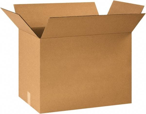 Made in USA - 14" Wide x 24" Long x 18" High Rectangle Corrugated Shipping Box - 1 Wall, Kraft (Color), 65 Lb Capacity - Americas Industrial Supply