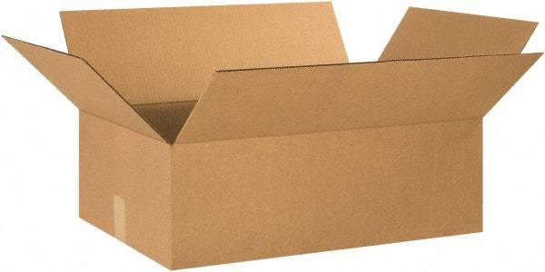 Made in USA - 16" Wide x 24" Long x 8" High Rectangle Corrugated Shipping Box - 1 Wall, Kraft (Color), 65 Lb Capacity - Americas Industrial Supply