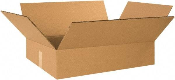 Made in USA - 18" Wide x 24" Long x 6" High Rectangle Heavy Duty Corrugated Box - 2 Walls, Kraft (Color), 100 Lb Capacity - Americas Industrial Supply