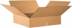 Made in USA - 24" Wide x 24" Long x 6" High Rectangle Corrugated Shipping Box - 1 Wall, Kraft (Color), 65 Lb Capacity - Americas Industrial Supply