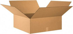 Made in USA - 24" Wide x 24" Long x 9" High Rectangle Corrugated Shipping Box - 1 Wall, Kraft (Color), 65 Lb Capacity - Americas Industrial Supply