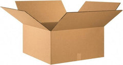 Made in USA - 26" Wide x 26" Long x 12" High Square Heavy Duty Corrugated Box - 2 Walls, Kraft (Color), 100 Lb Capacity - Americas Industrial Supply