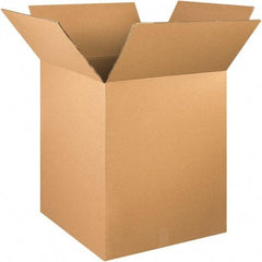 Made in USA - 24" Wide x 24" Long x 30" High Rectangle Heavy Duty Corrugated Box - 2 Walls, Kraft (Color), 100 Lb Capacity - Americas Industrial Supply