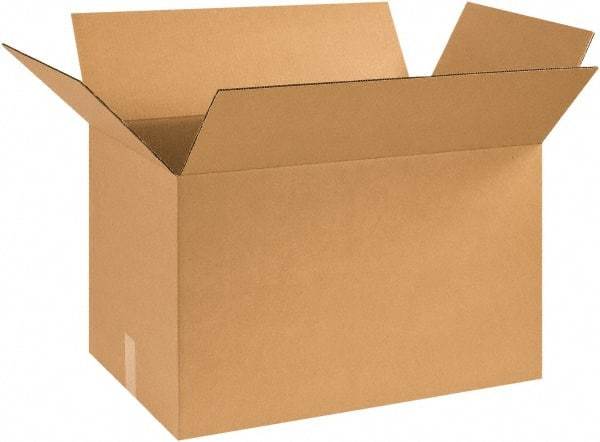 Made in USA - 16" Wide x 25" Long x 16" High Rectangle Corrugated Shipping Box - 1 Wall, Kraft (Color), 65 Lb Capacity - Americas Industrial Supply